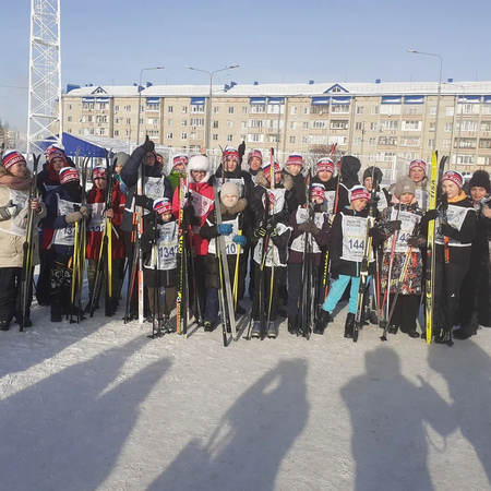 Участие в "Лыжне России"