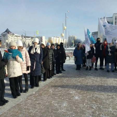 Участие в митинге к Дню науки