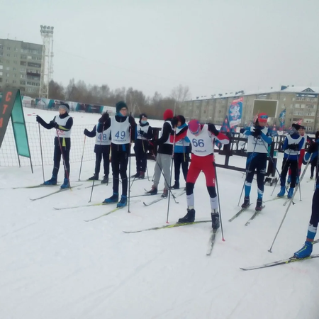Участие в соревнованиях по лыжным гонкам