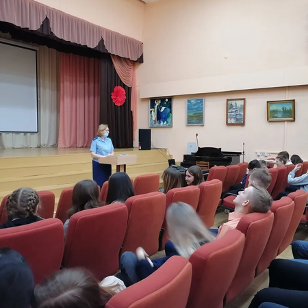Встреча учащихся с помощником прокурора