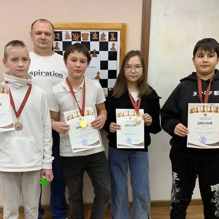 3 место в соревнованих по шахматам "Белая ладья"