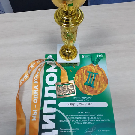 Призеры баскетбольных соревнований "КЭС Баскет"
