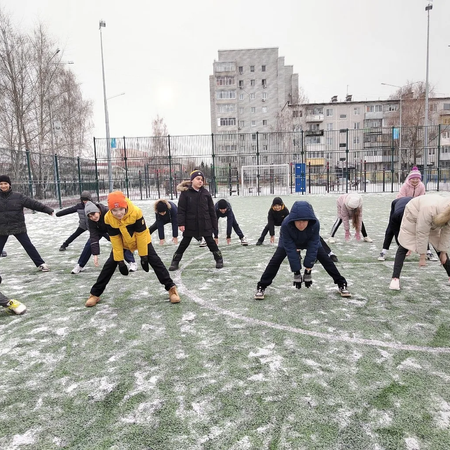 Занятия физкультурой на улице