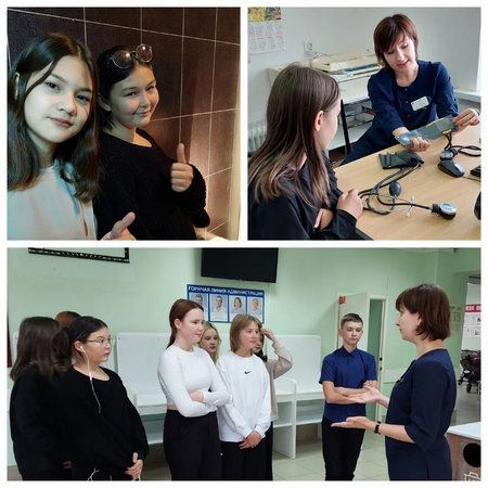 Посещение больницы в рамках проекта "Билет в будущее"