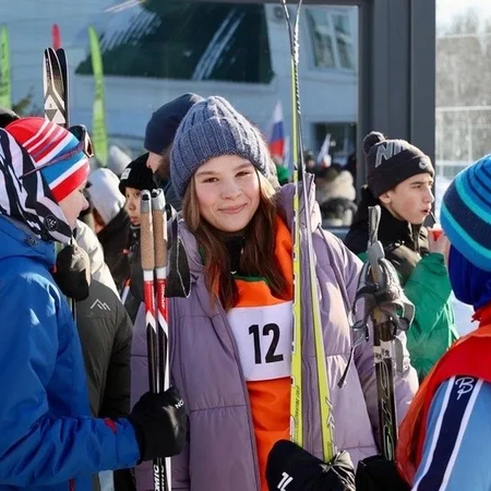 Участие в эстафете, посвящённой Дню защитника Отечества