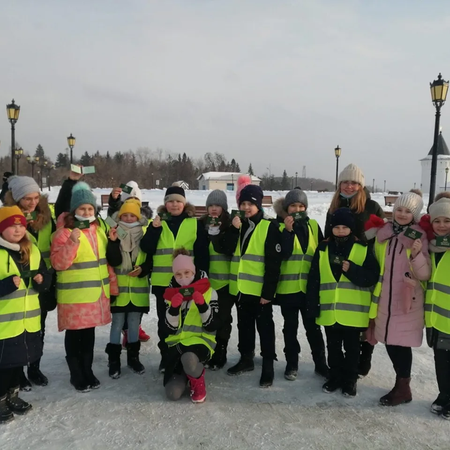 Вступление в ряды юных инспекторов движения